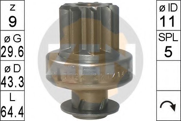ERA 226048 Freewheel Gear, starter